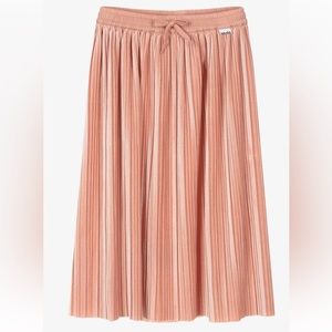 Molo Pink pleated velvet midi skirt . Size 170/176 (kids 15/18)